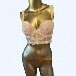 Victorias secret pink lace demi